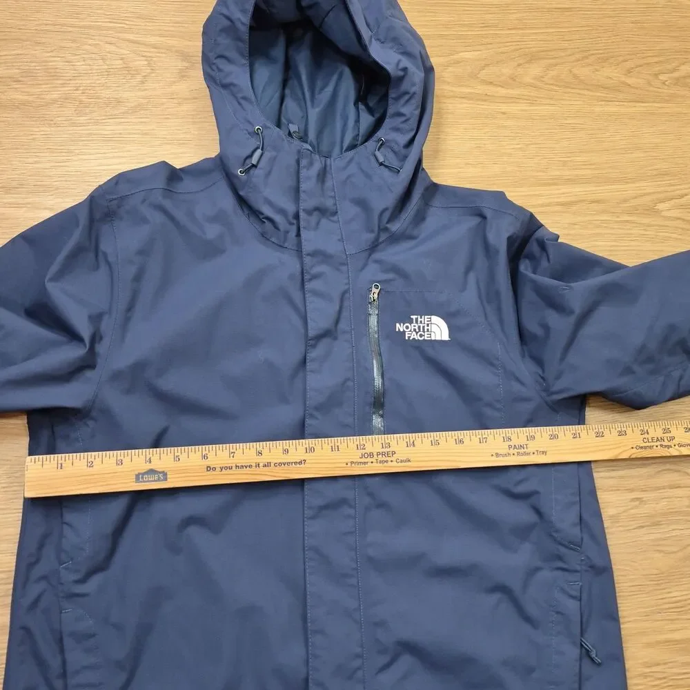 The North Face DryVent Jacket Mens M Navy Blue Windbreaker Lined Raincoat